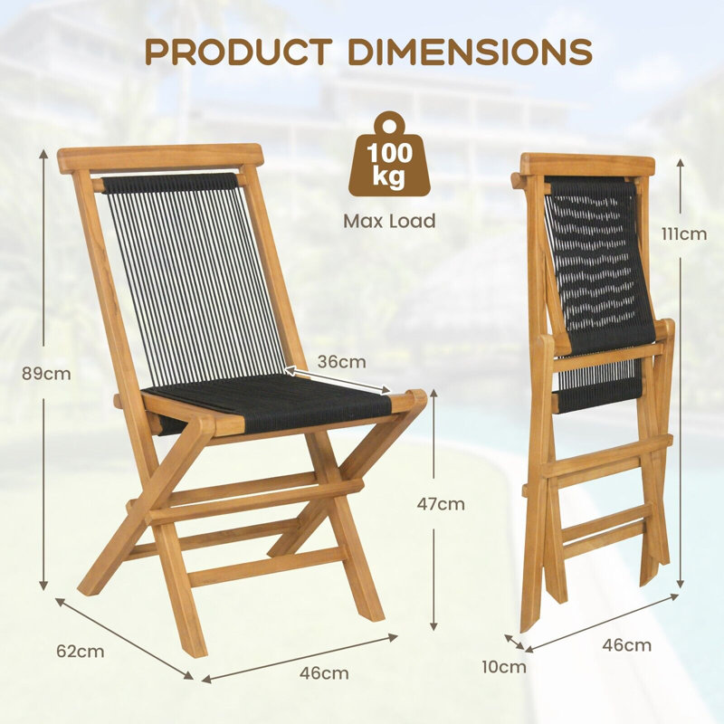 Hemphill Patio Folding Chair Folding Chair Set