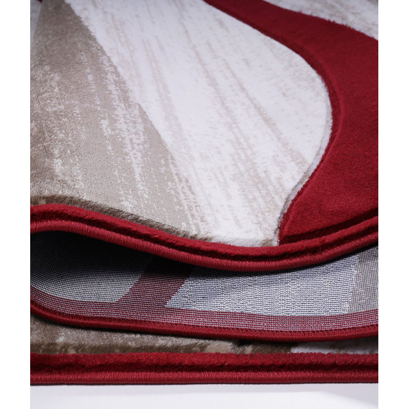 Annaleah - Tapis turc - ROUGE, Rectangle 6 pi 6 po x 9 pi 5 po