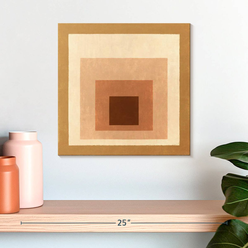 Warm Square Layers, 16" H x 16" W