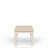Table with Leaf - Whitewash