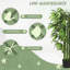 Arbre de bambou artificiel 4,6 pi 4, ensemble de 2 fausses plantes pour la décoration intérieure