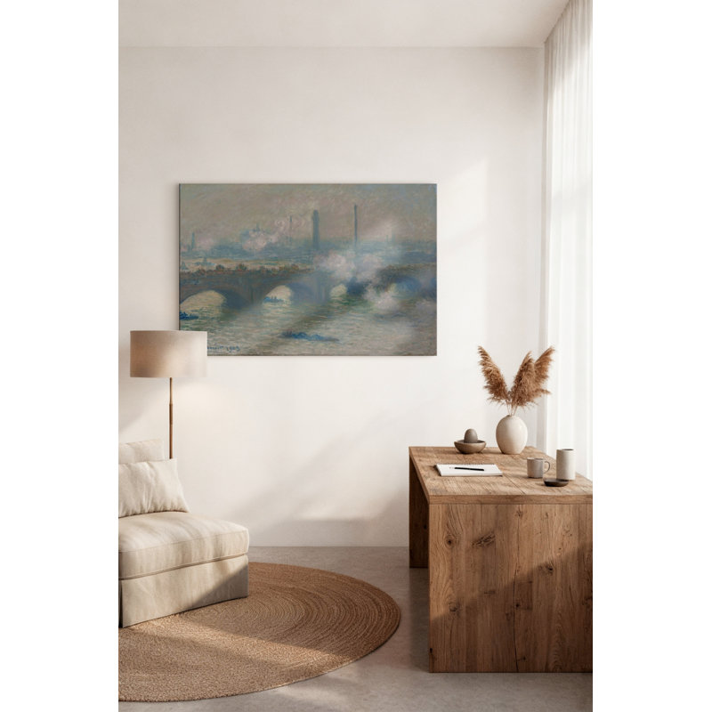 "Waterloo Bridge", reproduction sur toile tendue, H 8 po x l 12 po