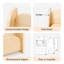 Wood  Kids Bookshelf, 4-tier Front Facing Book Display Shelf 