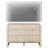 Wooden 6 Drawer Dresser TV Stand For 55 Inch TV, Modern Entertainment Center With Curved Profile Design, TV Console With Storage For Living Room-1170489995