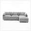 3-Seat Combo Sofa With Storage Ottoman For Living Room, Apartment, And Compact Spaces, L-Shaped Sectional Couch With Footrest-608497109