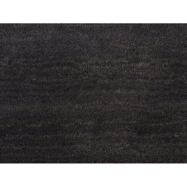Handwoven Wool Gabbeh Uni Grey Rug