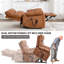 Fauteuil inclinable électrique à deux moteurs Leatherair-1605497738