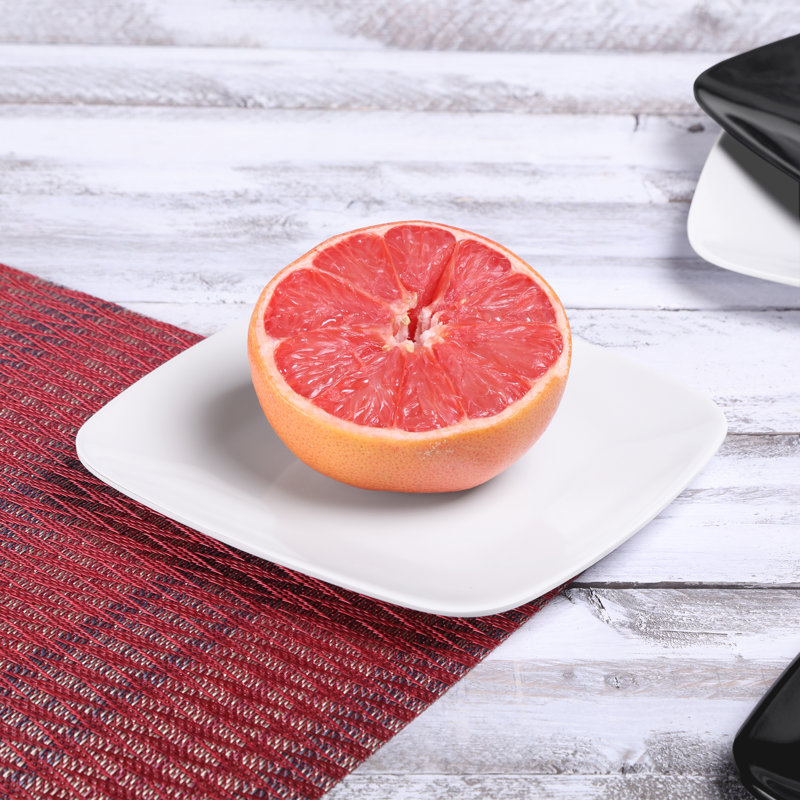 Radius Edge 7" Melamine Appetizer Plate, White