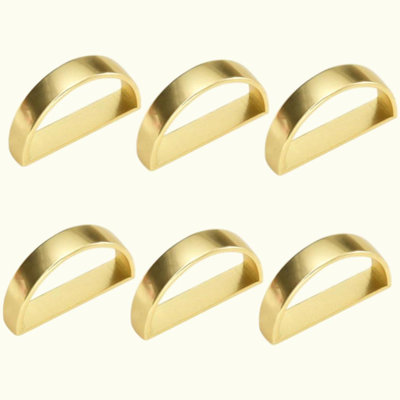 6 Pieces Metal Napkin Rings Set