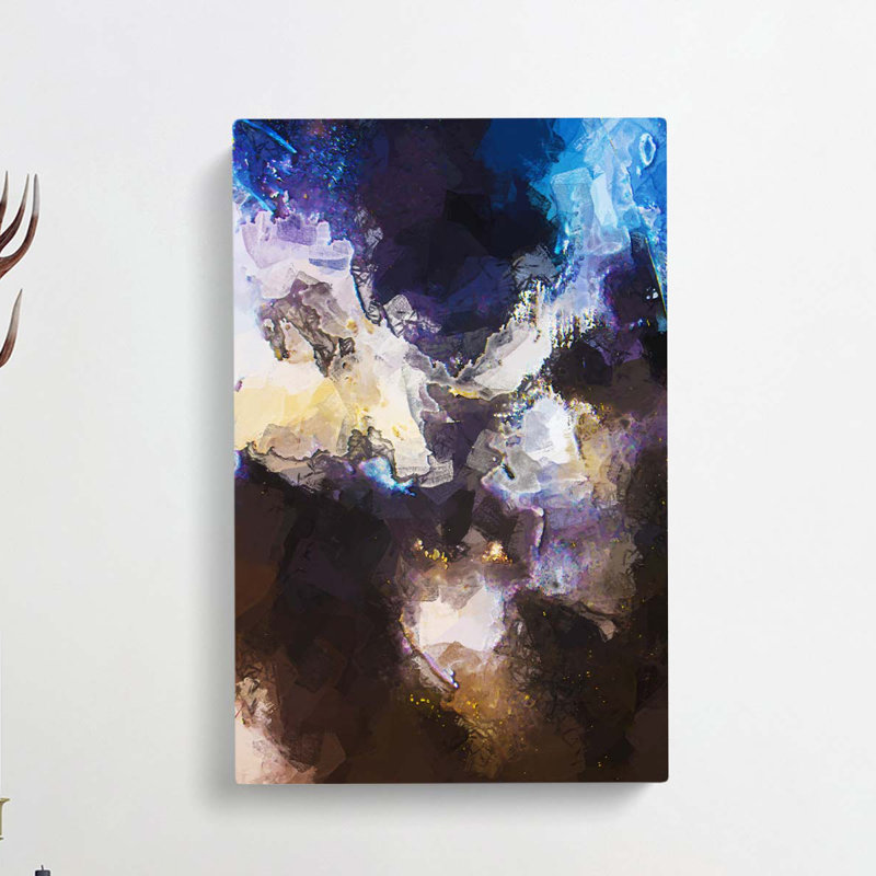 Splatter Of Paint In Abstract - Wrapped Canvas, 76cm H x 50cm W x 3cm D