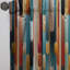 Mid-Century Modern Geometrics I - Rideau en velours Mid-Century - obscurcissant - 1 panneau-107575090