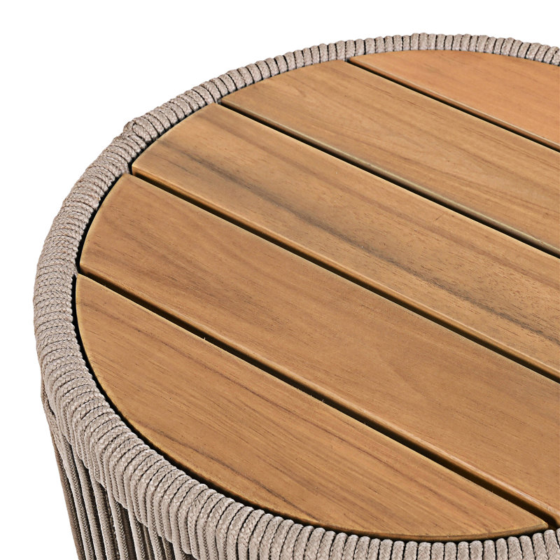 Table d'appoint d'extérieur, Beige