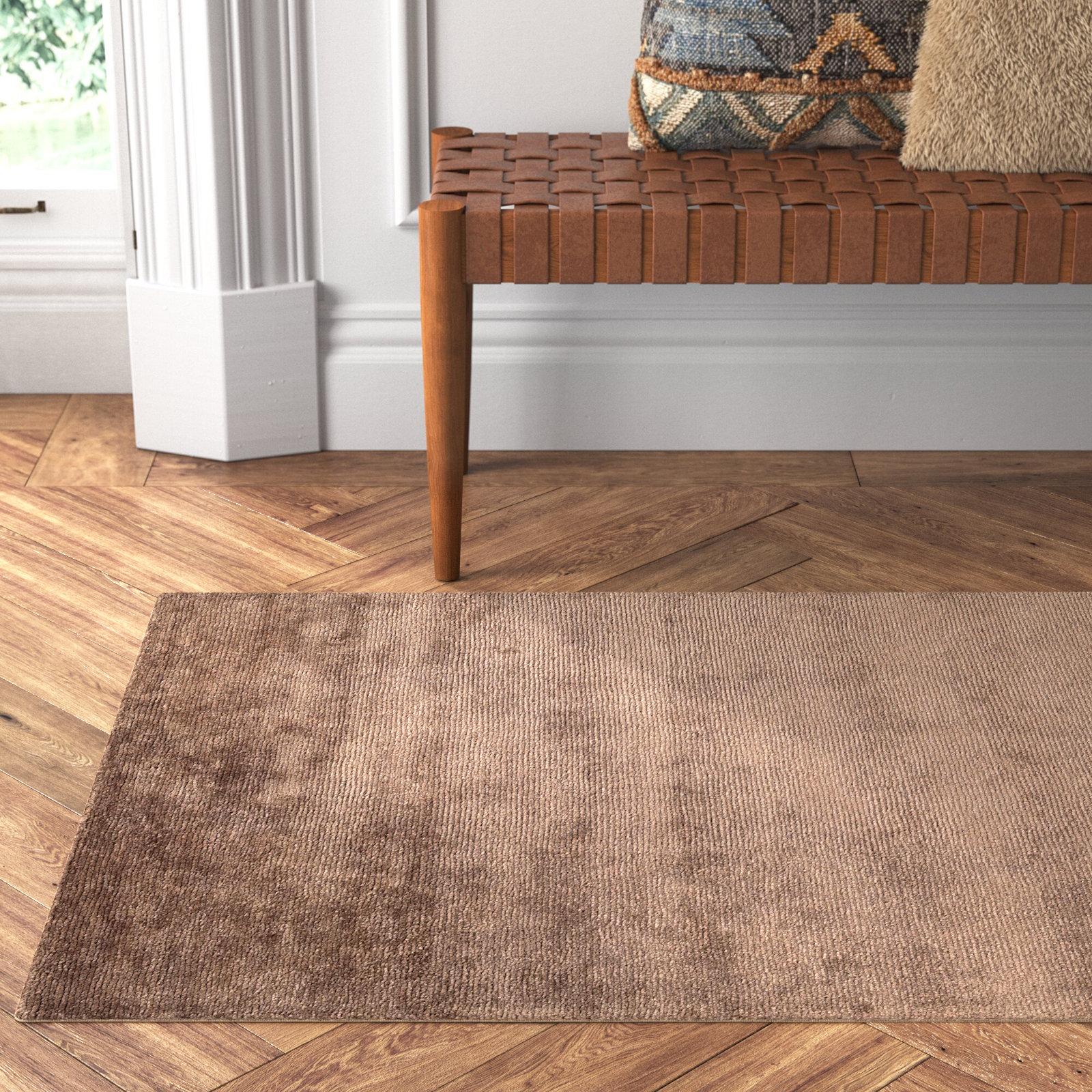 Cliona Hand-Tufted Jute Rug, Runner 2'6" x 8'