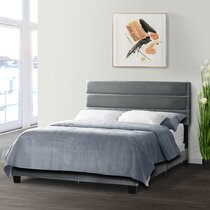 Velvet EU King Size Bed Black LUBBON 