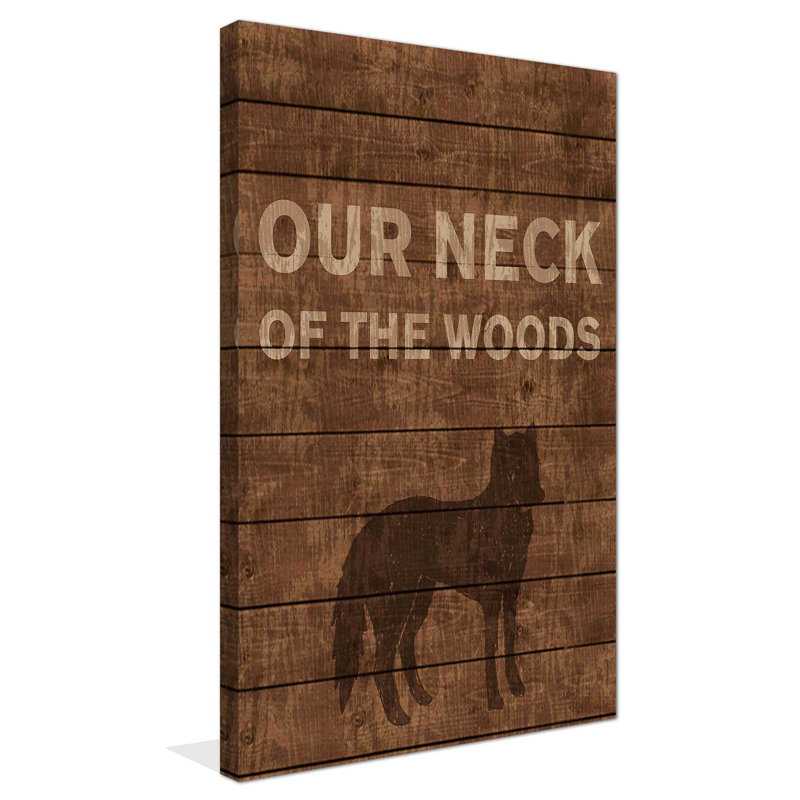 «Our Neck of The Woods», impression, H 60 po x l 36 po x P 1,5 po, Toile tendue