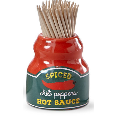 Hot Sauce Toothpick Holder Set