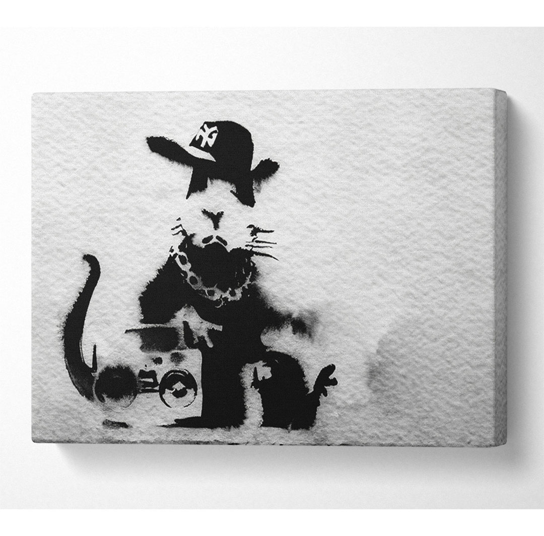 Rap Rat - Kunstdrucke auf Leinwand - Wrapped Canvas