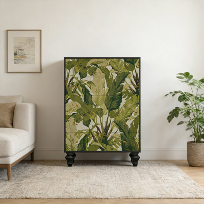 Decorative Solid Wood 5-Drawer Storage Cabinet