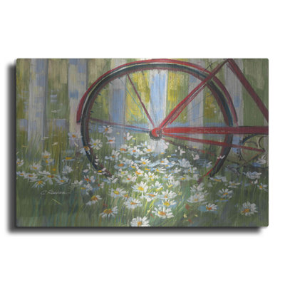 «Bicycle By The Fence Crop» par Carol Rowan