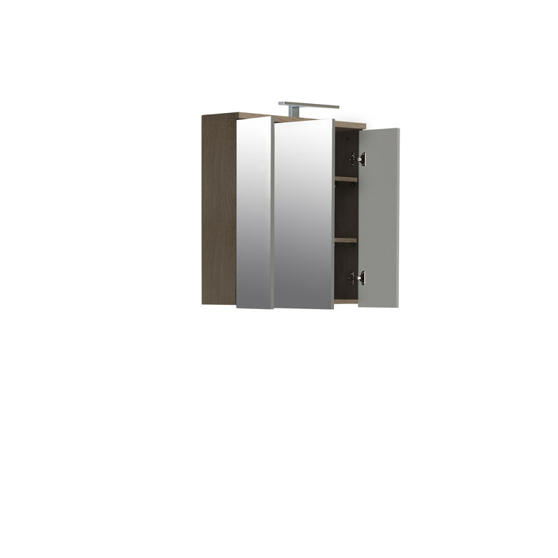 Aceituno Wall Bathroom Cabinet, Sonoma Oak/White Gloss