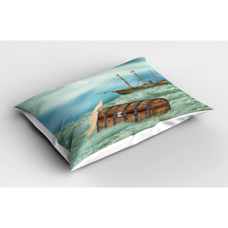 Pirate Polyester Toile Sham Set, Twin