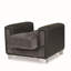 Fauteuil rembourré convertible avec rangement