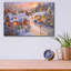 «Winter Cottage Glow» par Nicky Boehme - peinture sans cadre-2134935177