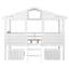 Lit mezzanine simple avec deux tiroirs, lit, enfant, adulte, mezzanine, style maison, gris-256303814