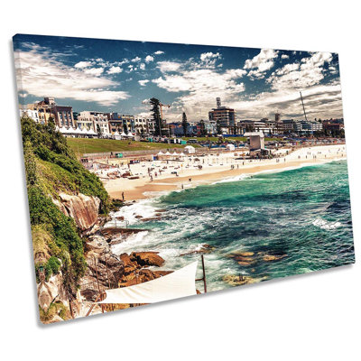 Bondi Beach Sydney Framed - Wrapped Canvas Print