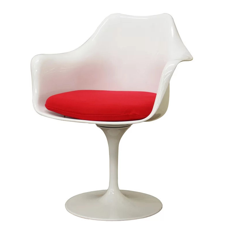 17.5'' H Upholstered Armchair, Red