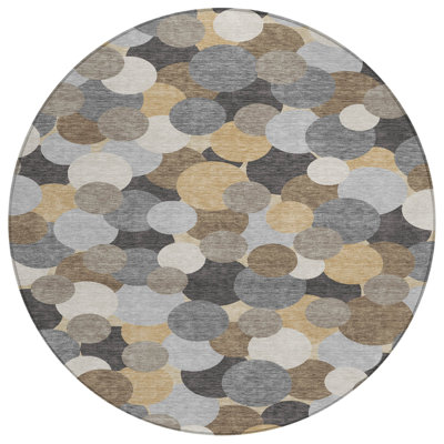 Machine Washable Indoor/Outdoor Chantille ACN2450 Geometric Rug