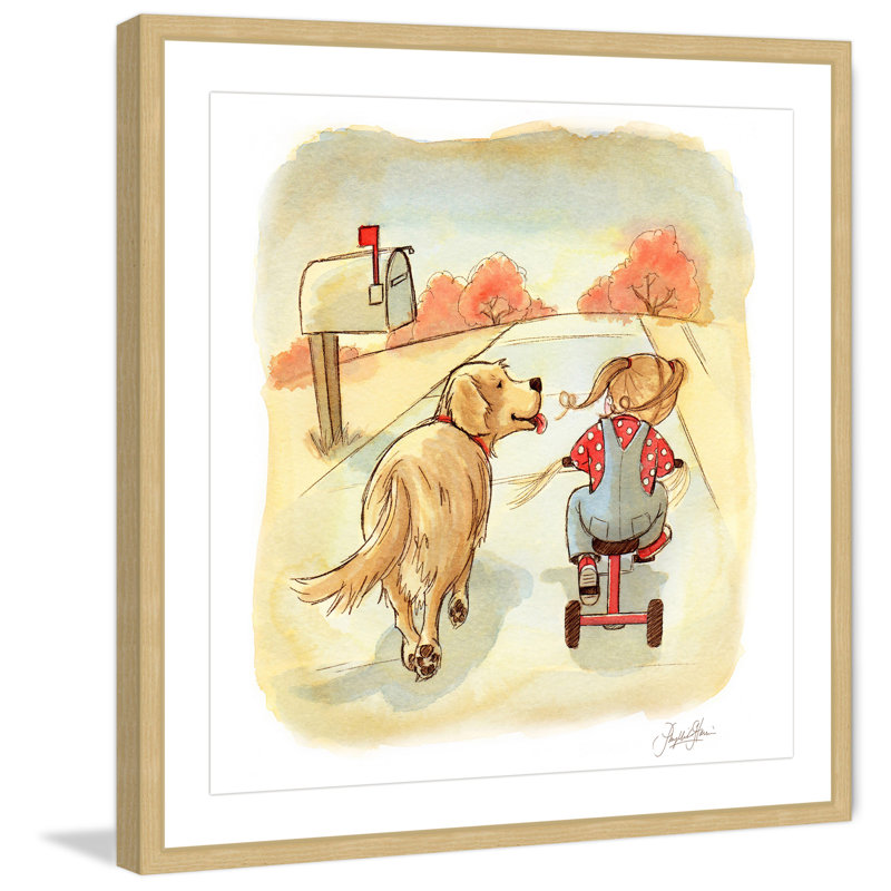 «Golden Pal» par Phyllis Harris, reproduction encadrée, H 32 po x l 32 po x P 1,5 po