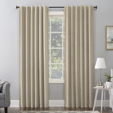 Velvet Noise Reducing Thermal Extreme 100% Blackout Back Tab Curtain Panel