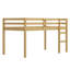 Lit mezzanine en bois avec échelle-659184531