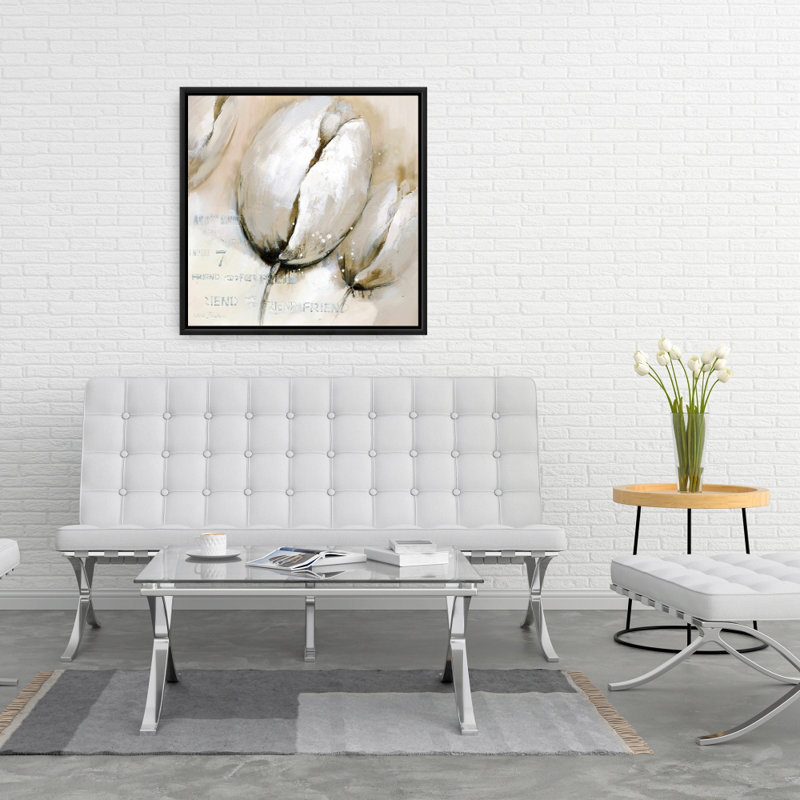 "Tulipes avec typographie"