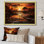 «African Sunset Oasis I», reproduction sur toile