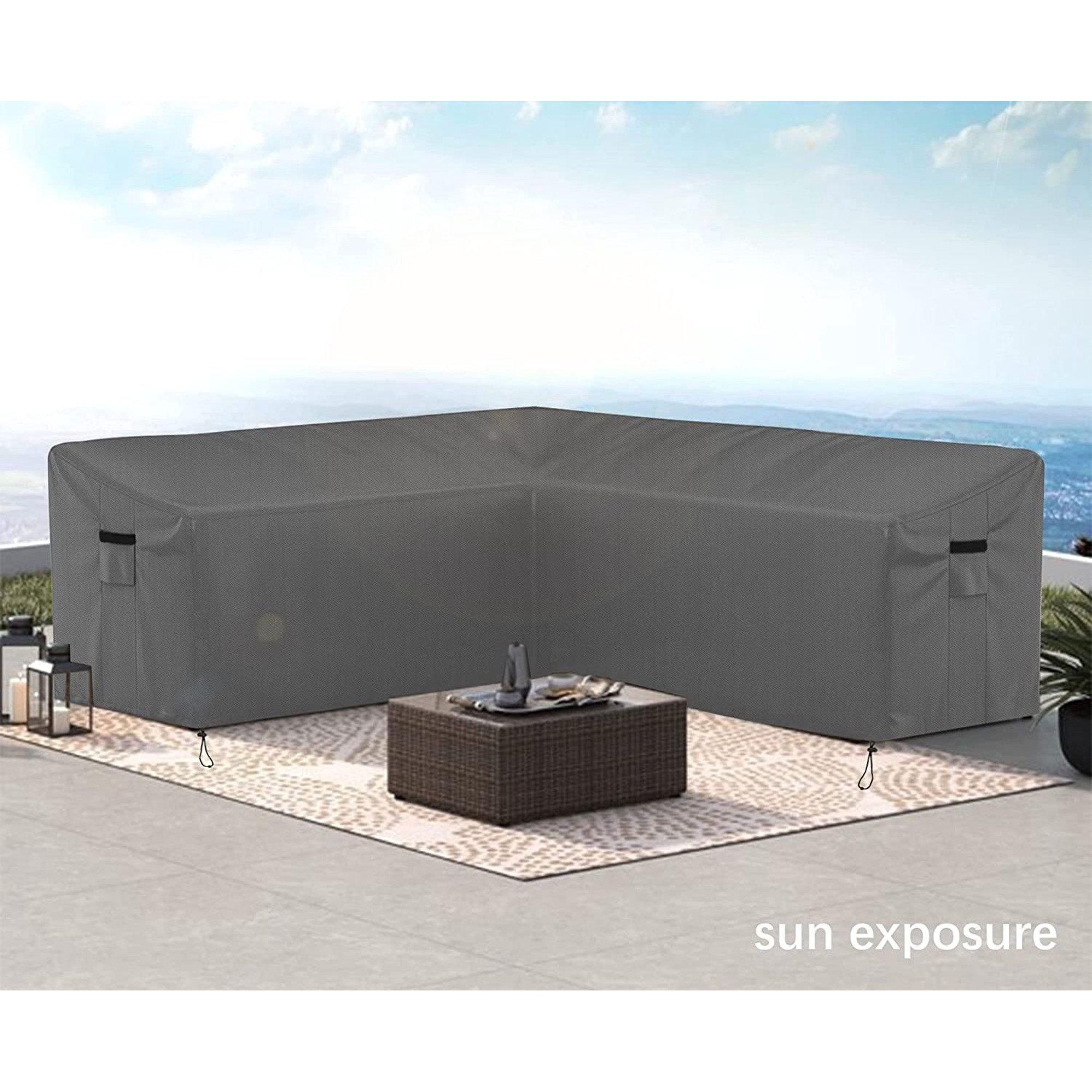 Latitude Run® Waterproof LShaped Patio Sectional Covers & Reviews