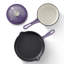 Batterie de cuisine en fonte émaillée mauve 7 pièces MegaChef-123062657