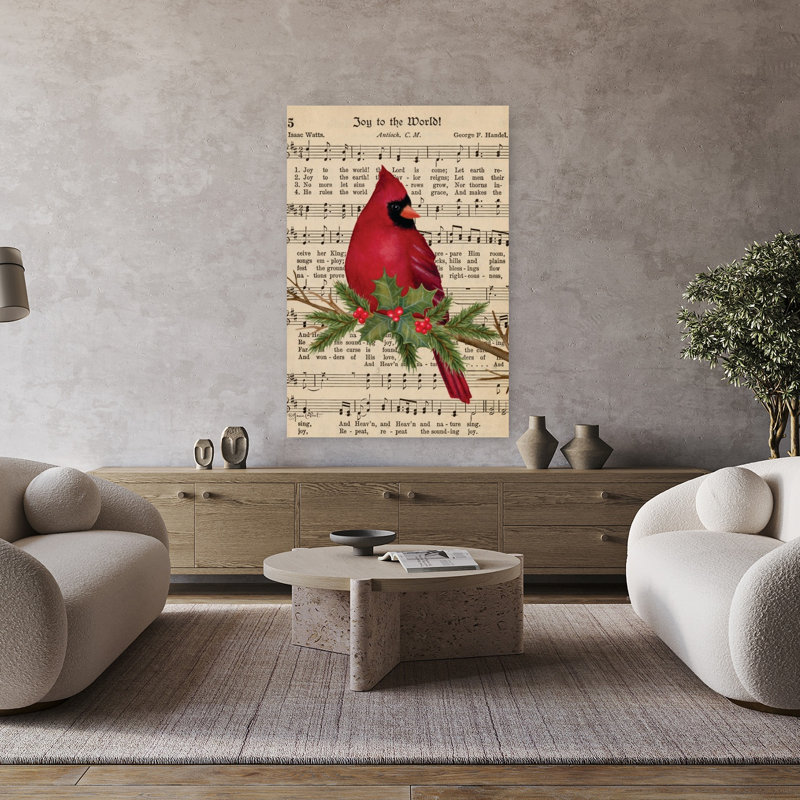 Cardinal Carols Holly, H 48 po x l 32 po
