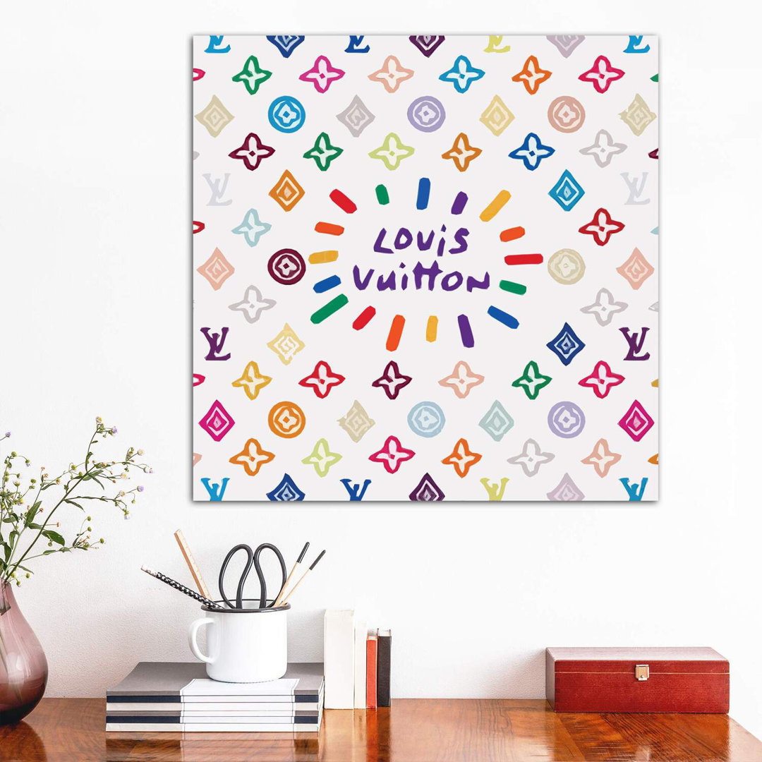 Leinwandbild - Grafikdruck „Louis Vuitton Colored” von Art Mirano