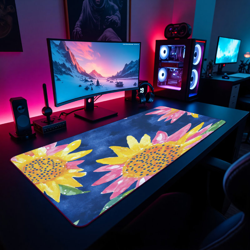 Polyester Desk Pad, 14.4x12.1