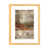 Toile avec cadre en bois beige