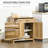 Farmhouse Sideboard Buffet Cabinet with Barn Doors, Drawer, and Adjustable Shelf for Versatile Storage and Rustic Charm