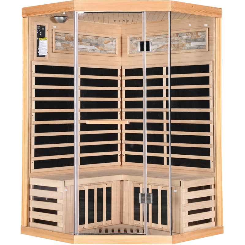 Double Capacity Sauna Room with Canadian Hemlock