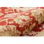 Jylène Oushak tissé à la main beige et rouge à motif floral oriental 100% laine