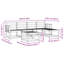 Vidaxl Outdoor Sofa Set 6 Pcs Solid Acacia Wood Garden Couch Sectional Seating