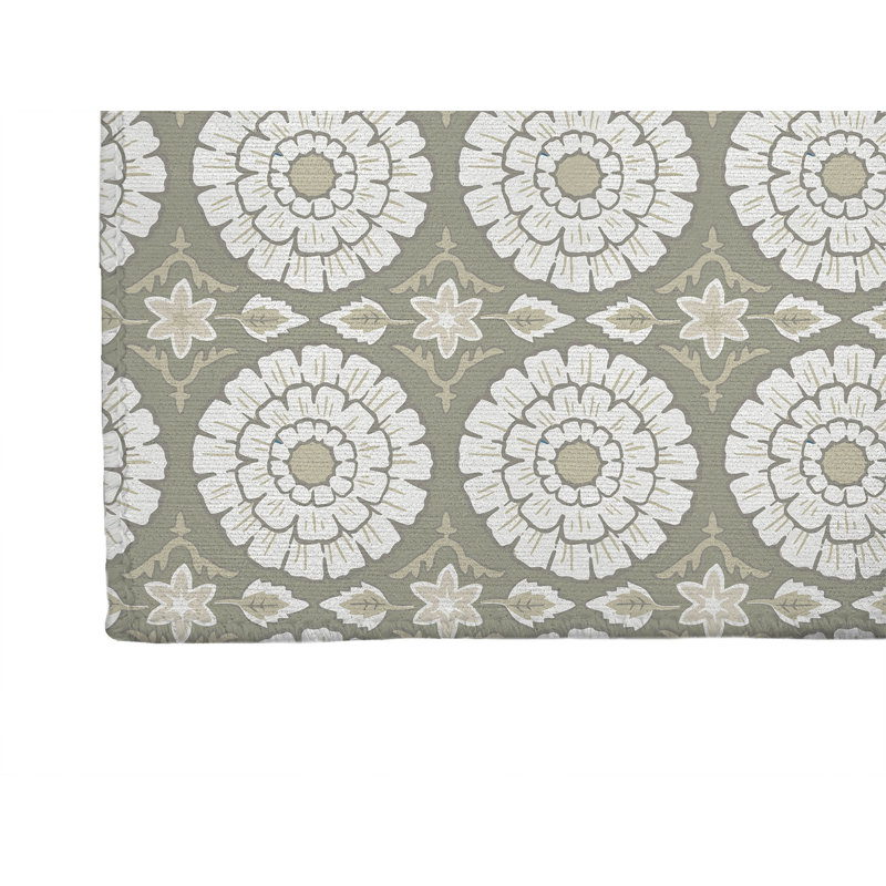 Lexi Decorative Non-Slip Outdoor Are Rug, Taupe, Rectangle 2' x 3'