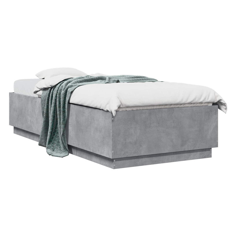 Bed, Concrete Grey