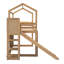 Lit mezzanine avec glissade Wood House-1854177347
