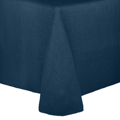 Eider & Ivory™ -3 Pack- Faux Burlap - Amedori 60 X 84-Inch Oval Tablecloth - Basket Weave, Gold